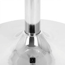 Light Up Adjustable Bar Table with Acrylic and Metal Finish for Modern Bars