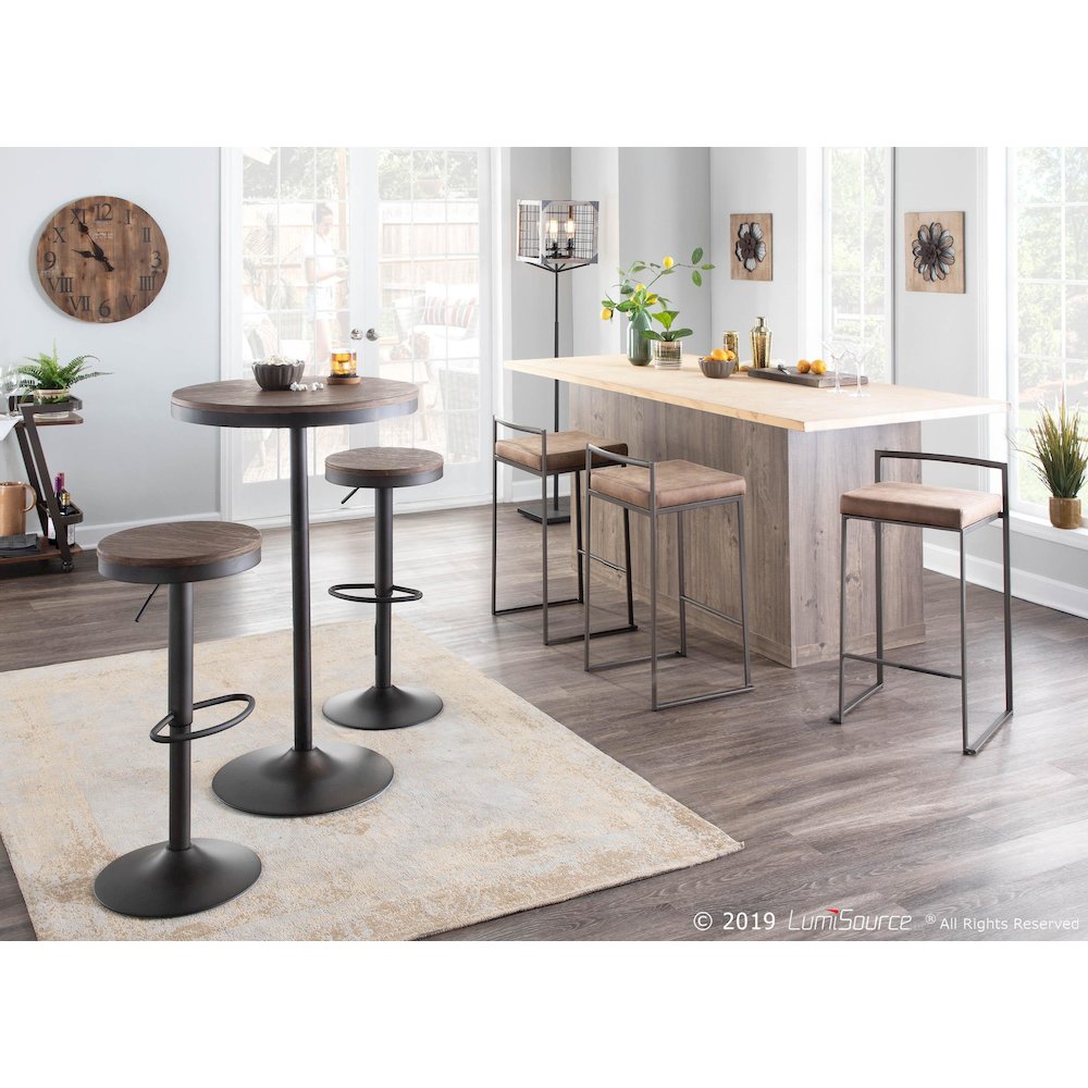 Antique, Brown Dakota Bar Table