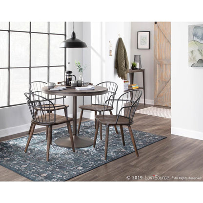 Brown Riley Accent/Dining Chair with Arms - Set of 2