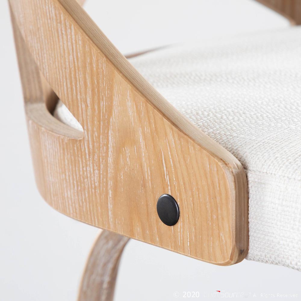 White Charlotte 26" Fixed Height Counter Stool - Set of 2