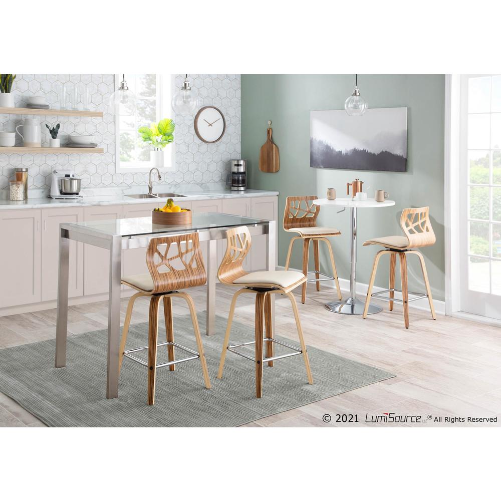 White Adjustable Bar Table