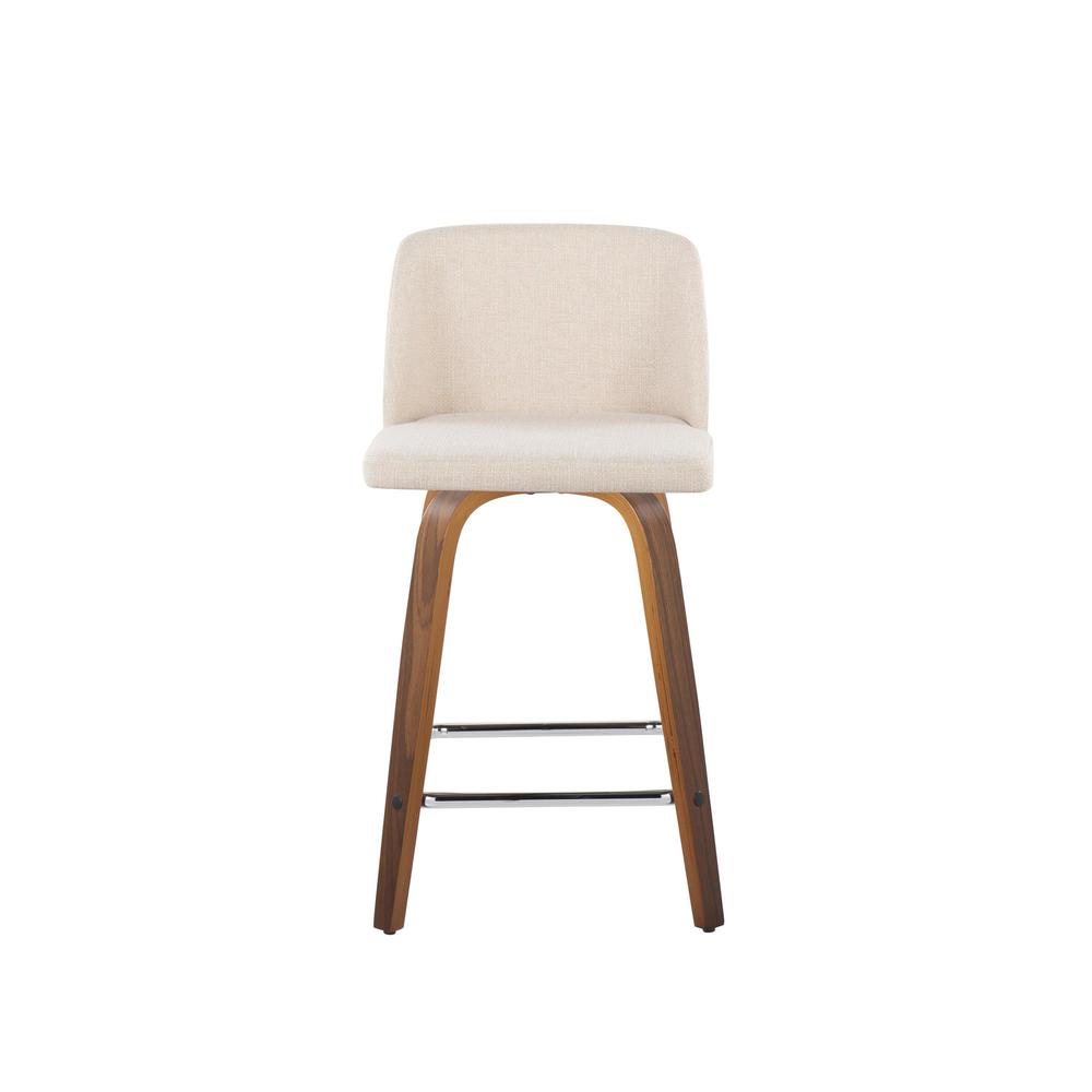 Brown Toriano 24" Fixed Height Counter Stool - Set of 2