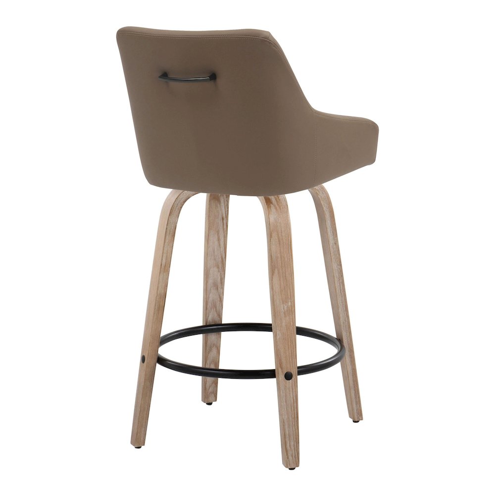 Hannah 26" Fixed-Height Counter Stool - Set of  2