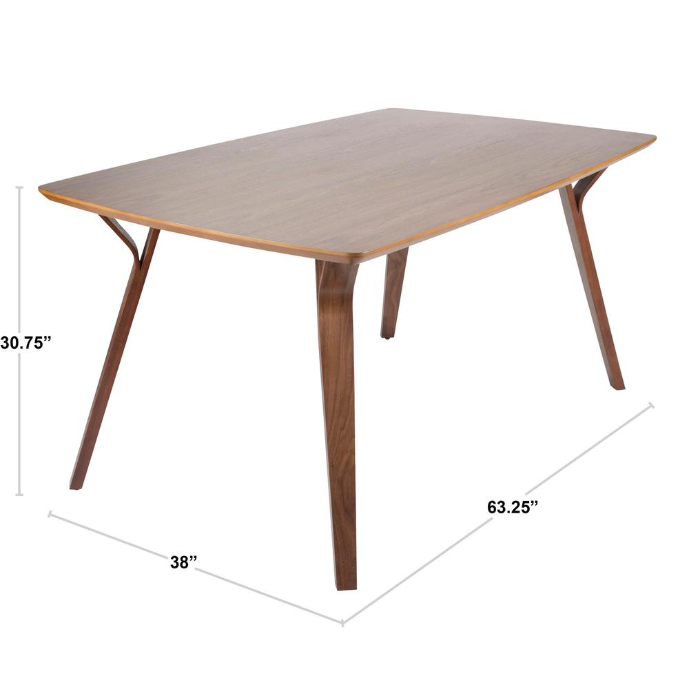 Walnut Wood Folia Dining Table