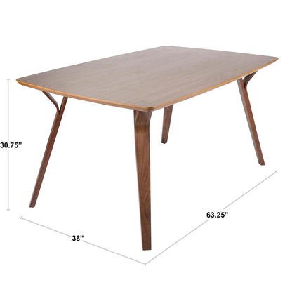 Walnut Wood Folia Dining Table