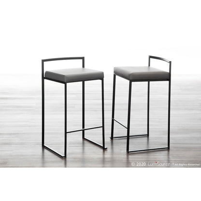 Fuji Stacker 26" Fixed-Height Counter Stool - Set of 3