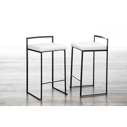 Fuji Stacker 26" Fixed-Height Counter Stool - Set of 3