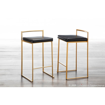 Fuji Stacker 26" Fixed-Height Counter Stool - Set of 3