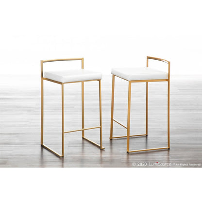 Fuji Stacker 26" Fixed-Height Counter Stool - Set of 3