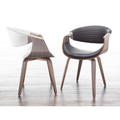Light Grey Wood, White Pu Symphony Chair