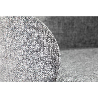Black Metal, Grey Noise Fabric Boyne Chair