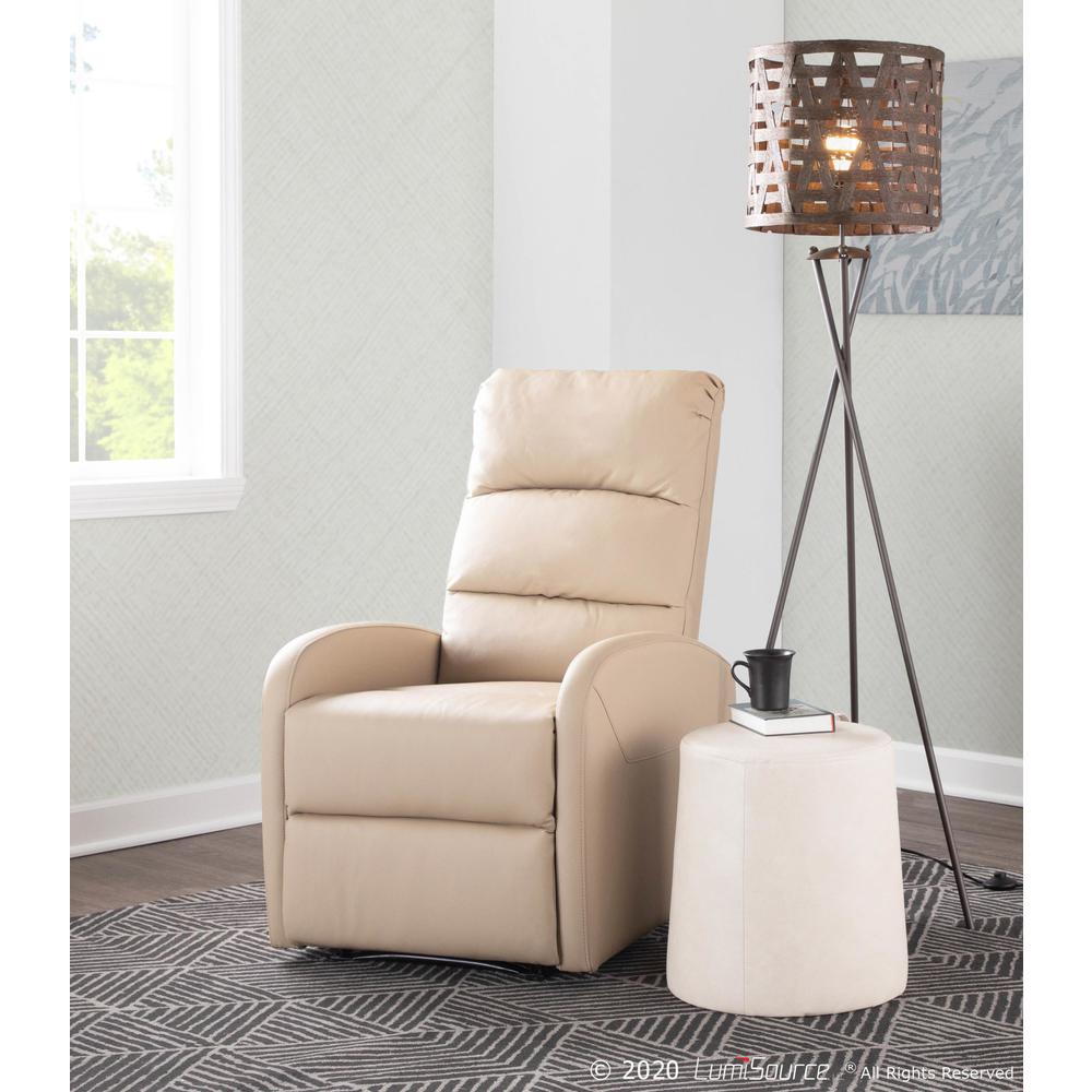 Beige PU Dormi Recliner Chair