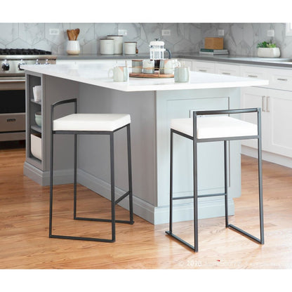 Fuji Stacker 26" Fixed-Height Counter Stool - Set of 3