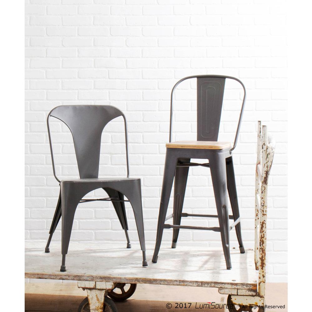 Matte Grey Austin Dining Chair - Set of 2