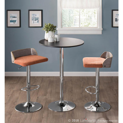 Black Adjustable Bar Table