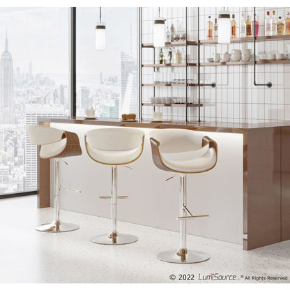 Curvo Adjustable Barstool - Set of 2