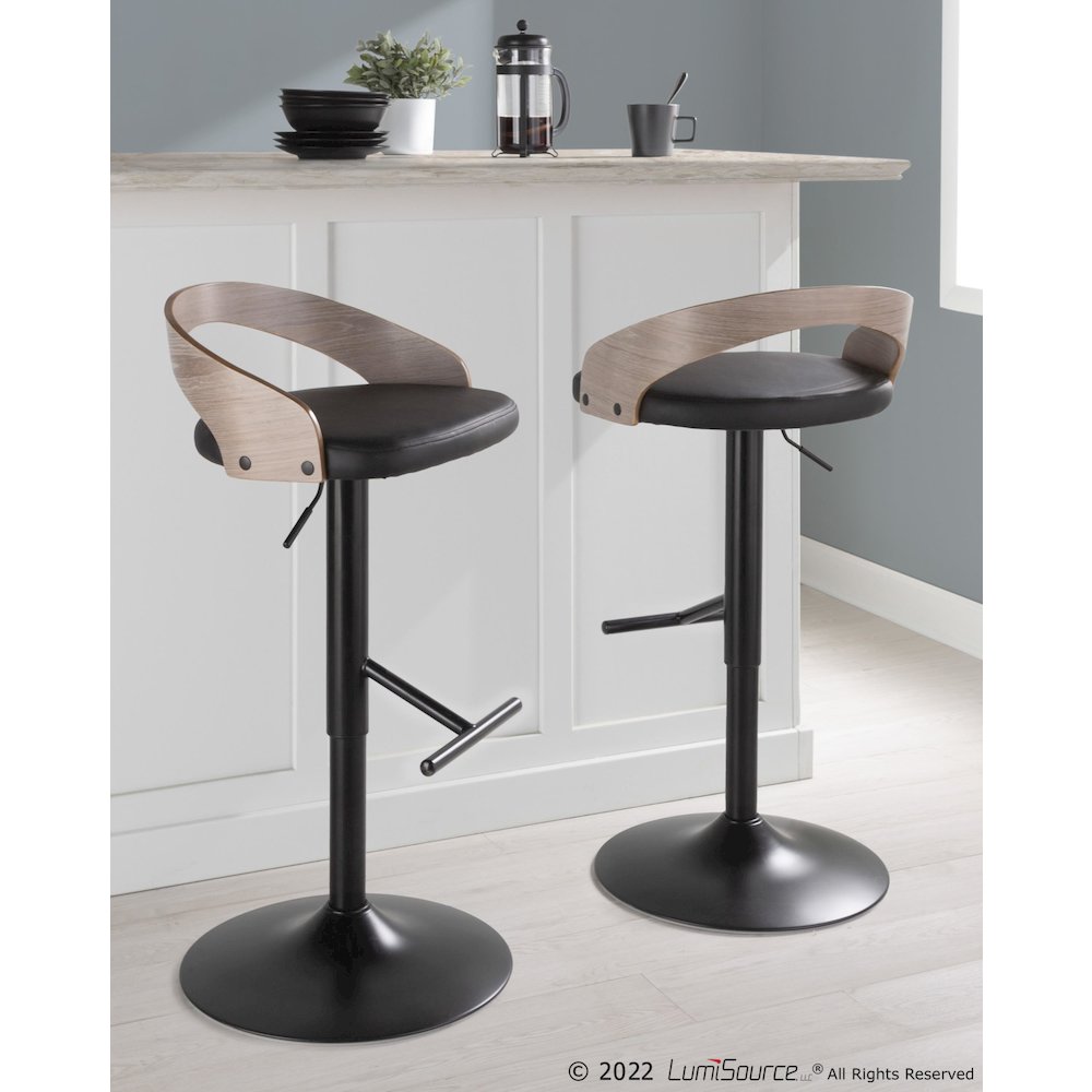 Grotto Adjustable Barstool - Set of 2