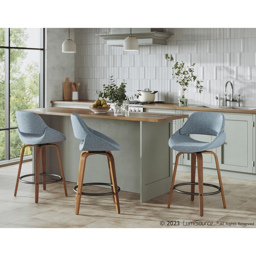 Fabrico 26" Fixed-Height Counter Stool - Set of 3