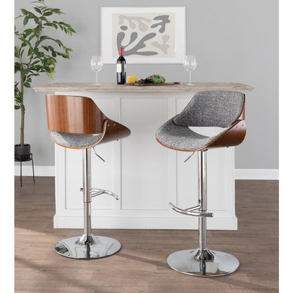 Fabrizzi Adjustable Barstool - Set of 3