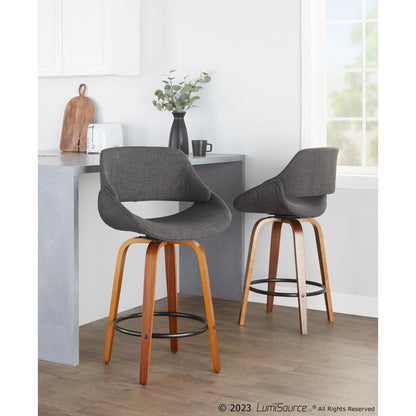 Multi Fabrico 26" Fixed-Height Counter Stool - Set of 2
