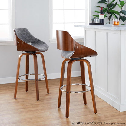 Multi Fabrizzi 30" Fixed-Height Barstool - Set of 2