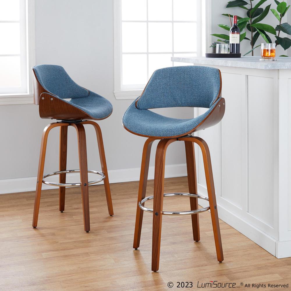 Multi Fabrizzi 30" Fixed-Height Barstool - Set of 2
