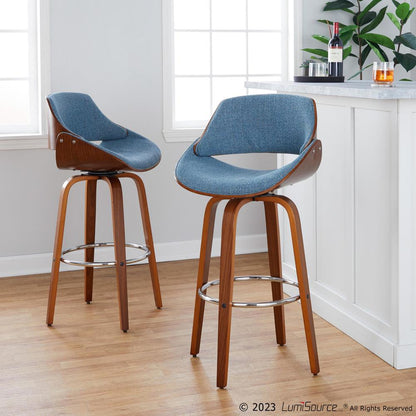 Multi Fabrizzi 30" Fixed-Height Barstool - Set of 2