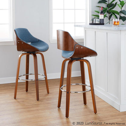 Multi Fabrizzi 30" Fixed-Height Barstool - Set of 2