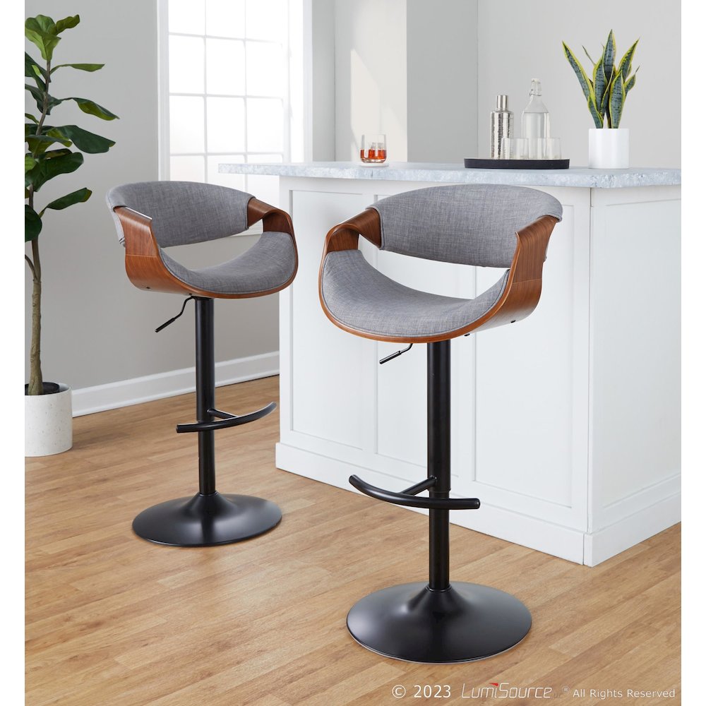 Curvo Adjustable Barstool - Set of 2