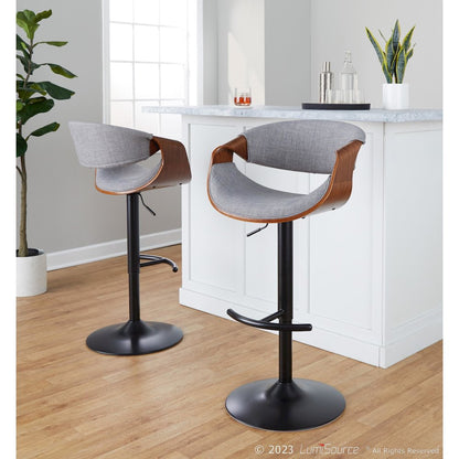 Curvo Adjustable Barstool - Set of 2