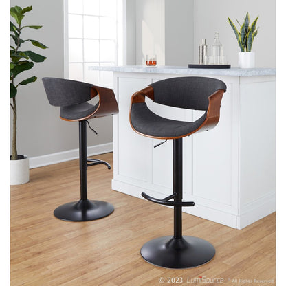 Curvo Adjustable Barstool - Set of 2