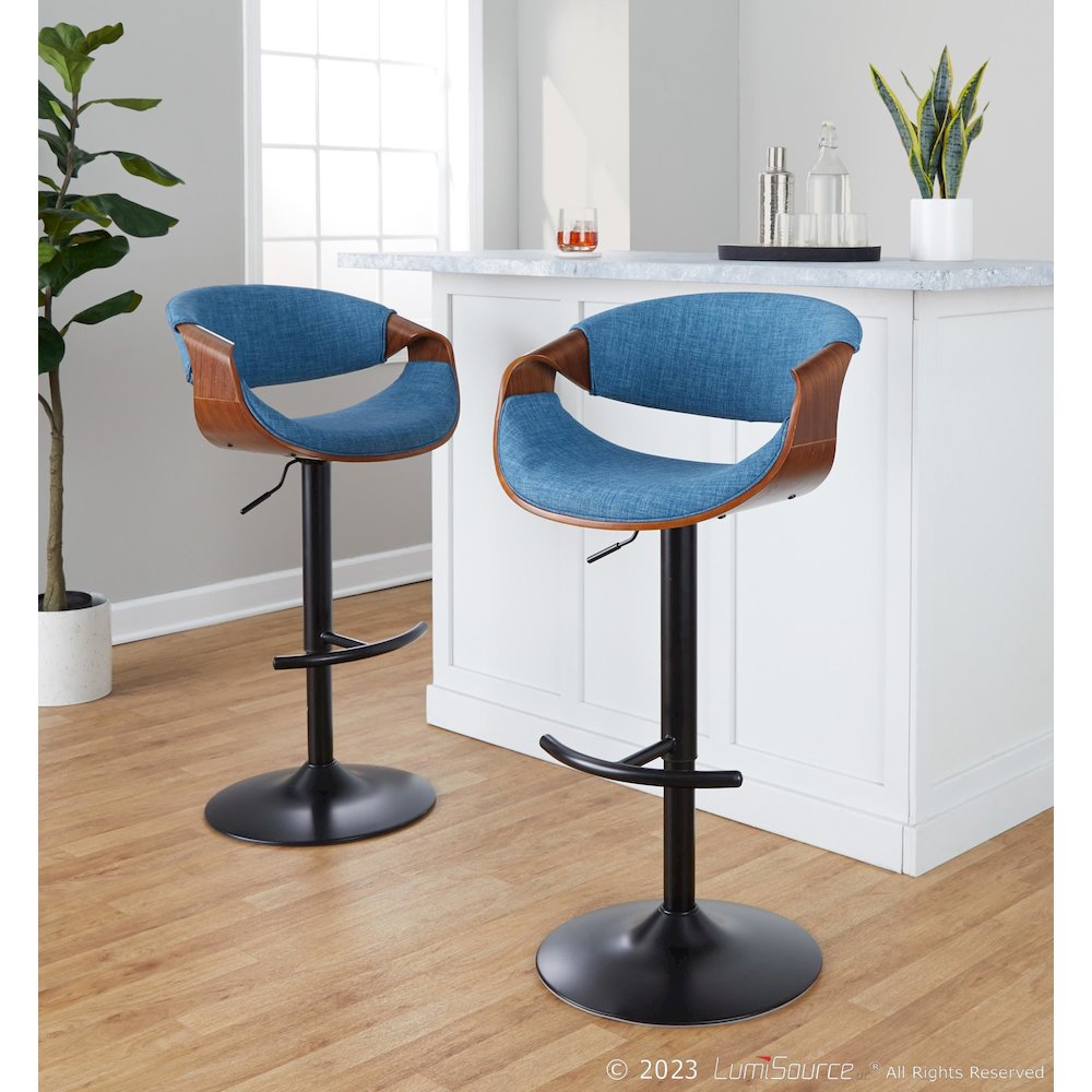 Curvo Adjustable Barstool - Set of 2