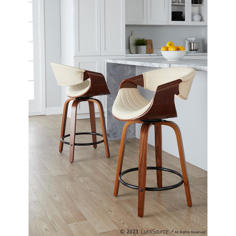 Multi Symphony 24" Fixed-Height Counter Stool - Set of 2