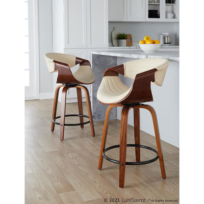 Multi Symphony 24" Fixed-Height Counter Stool - Set of 2