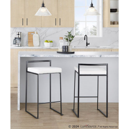 Fuji Stacker 26" Fixed-Height Counter Stool - Set of 3