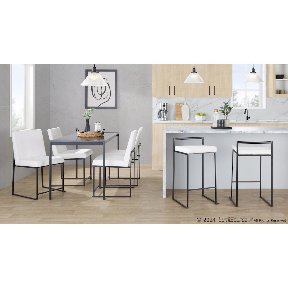 Fuji Stacker 26" Fixed-Height Counter Stool - Set of 3