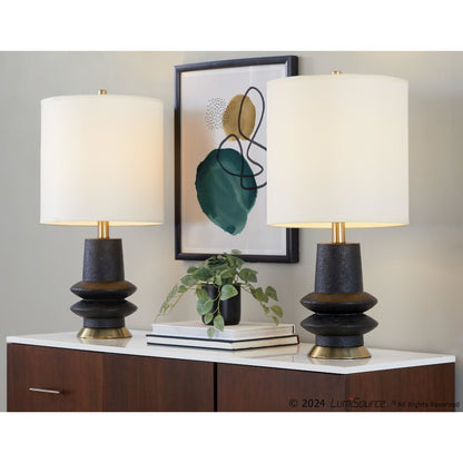 Lloyd 26" Polyresin Table Lamp  - Set of 2