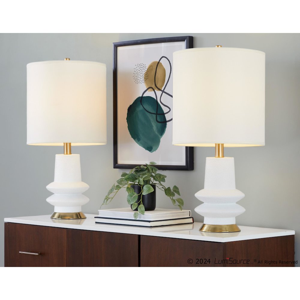 Lloyd 26" Polyresin Table Lamp  - Set of 2