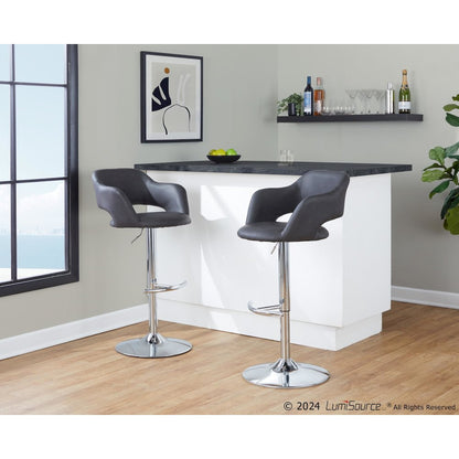 Margarite Adjustable Barstool - Set of 2