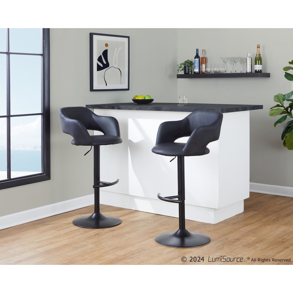 Margarite Adjustable Barstool - Set of 2