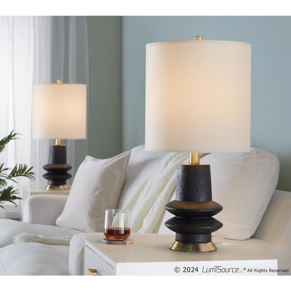 Lloyd 26" Polyresin Table Lamp  - Set of 2
