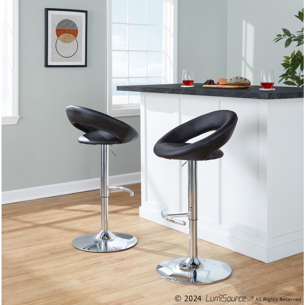 Posh Adjustable Barstool - Set of 2
