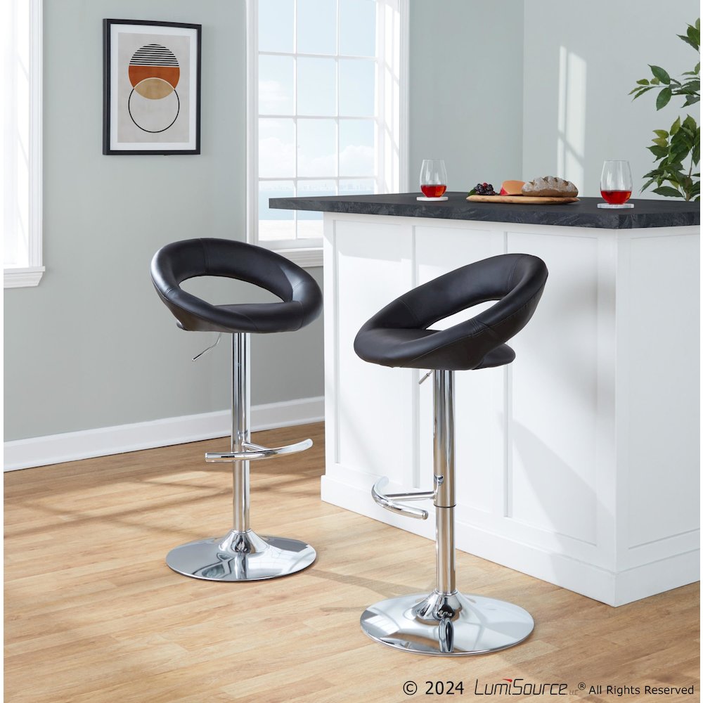 Posh Adjustable Barstool - Set of 2