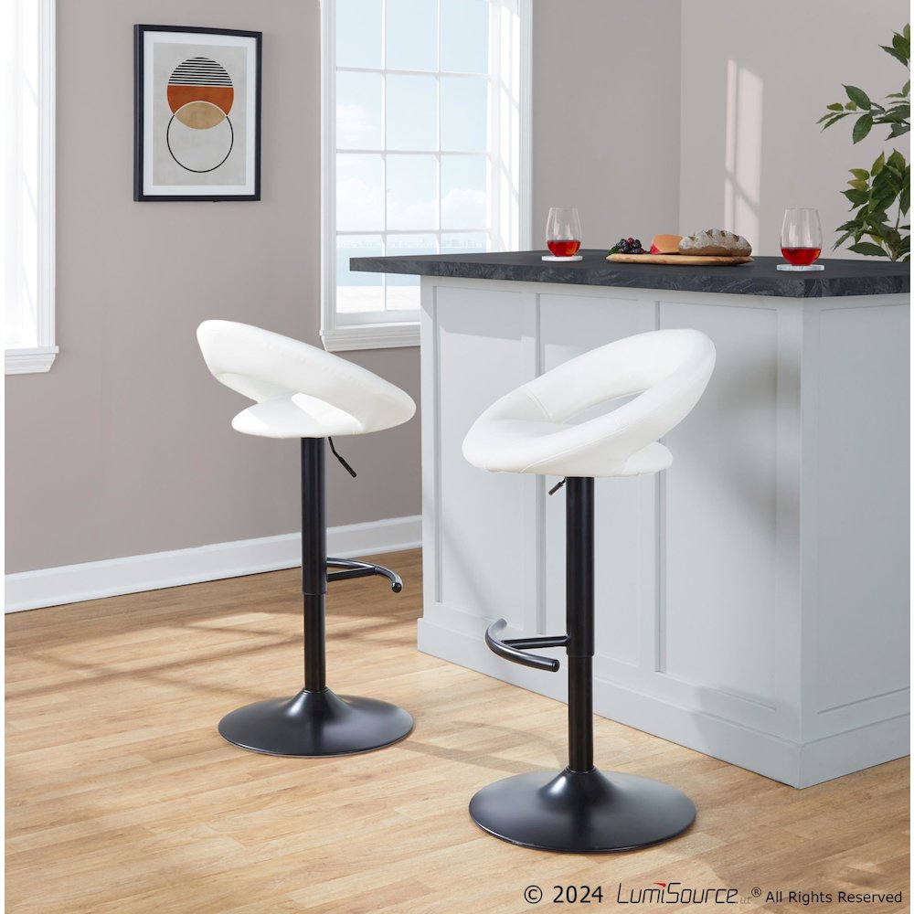 Posh Adjustable Barstool - Set of 2