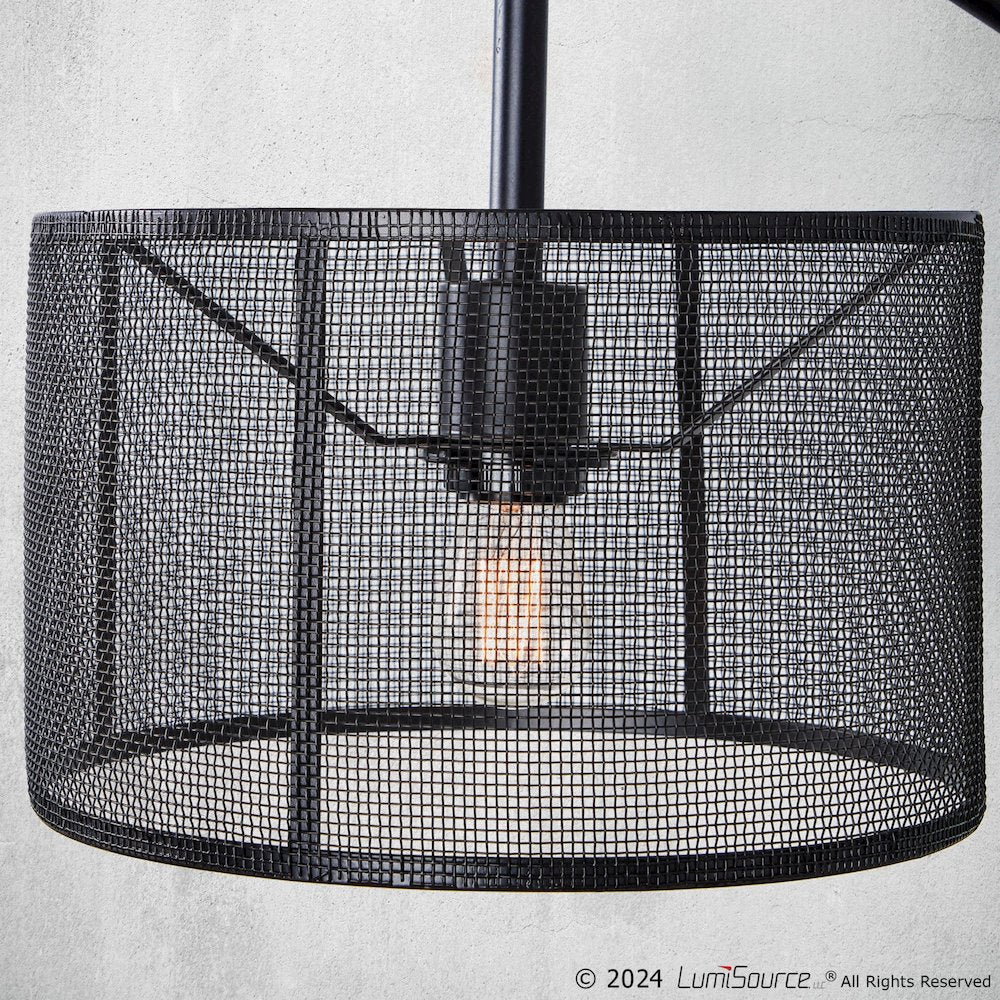 Mod Mesh 27" Metal Task Lamp with USB - Set of 2