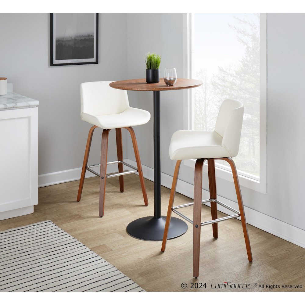 Santi 30" Fixed-Height Barstool - Set of 2