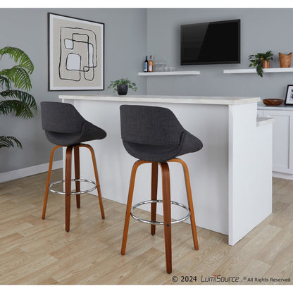Fabrico 30" Fixed-Height Barstool - Set of 2