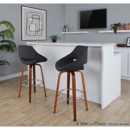 Fabrico 30" Fixed-Height Barstool - Set of 2