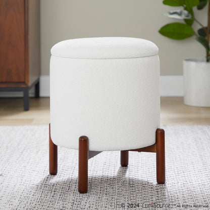Daniella Wood Storage Ottoman