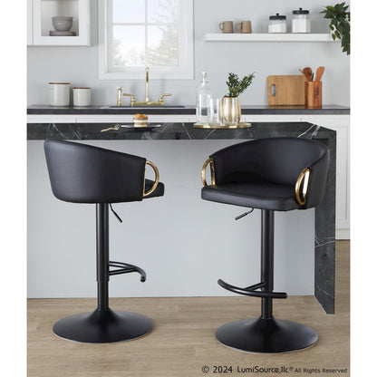 Claire Adjustable Barstool - Set of 2